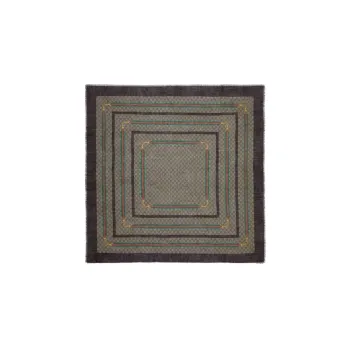 GUCCI Gg Patterned Frayed Trim Scarf