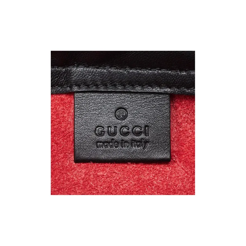 GUCCI Leather Backpack Unisex Red-3