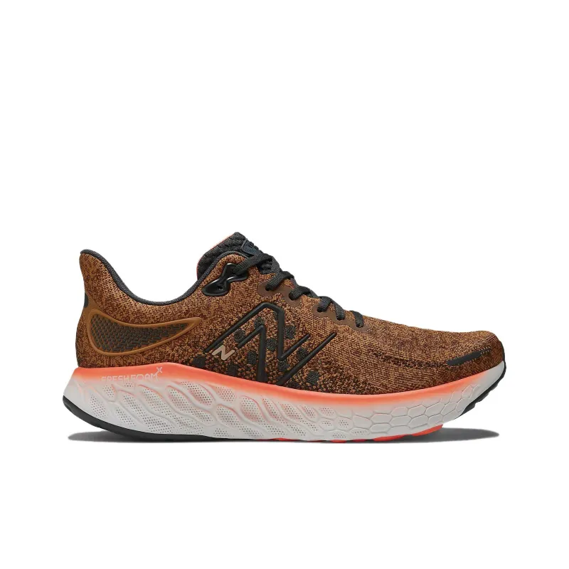 New Balance NB Fresh Foam X 1080v12 Find Your Start Cushioning Slip Resistant Low Top Running Shoes Men's Orange Black-1