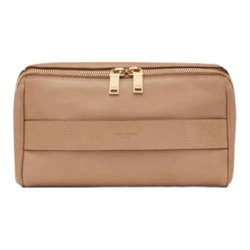 SAINT LAURENT Leather Clutch Men's Brown