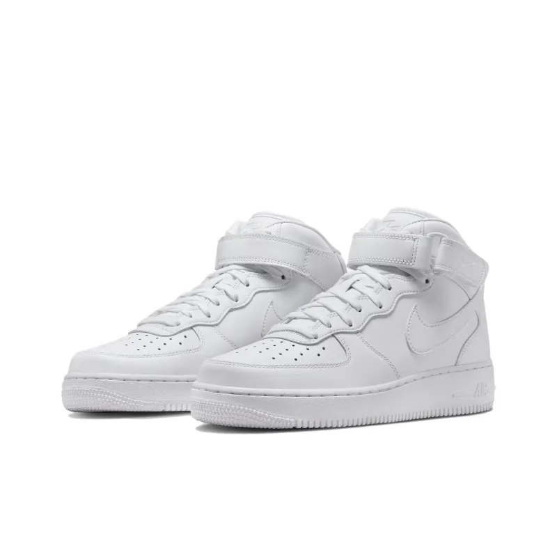 Nike Air Force 1 Mid Fresh Triple White-2