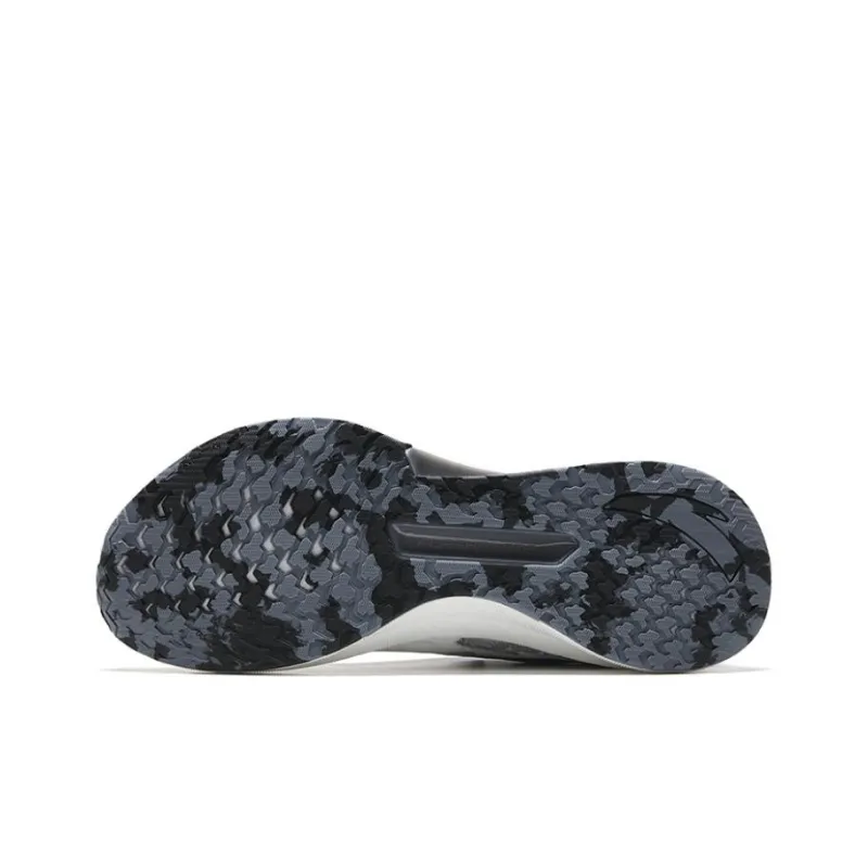 Anta Cushioned Slip Resistant Low Top Running Shoes Men's Black White-4