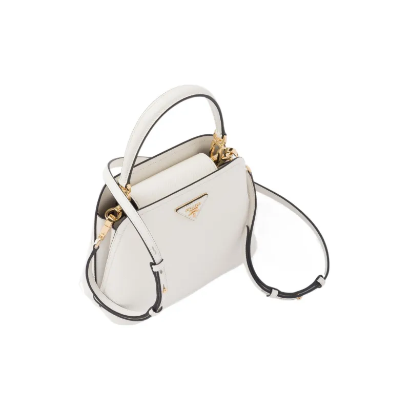 PRADA Matinée Leather Shoulder Bag Crossbody Bag Handbag Women's White-1