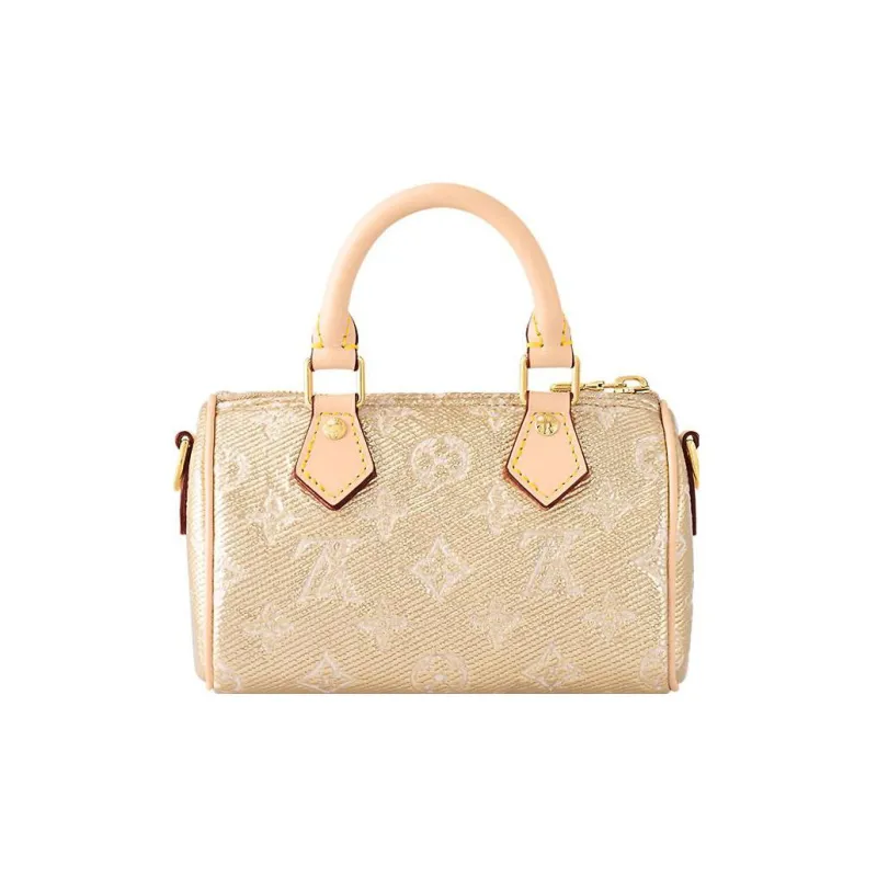 LOUIS VUITTON Nano Speedy Beige-2