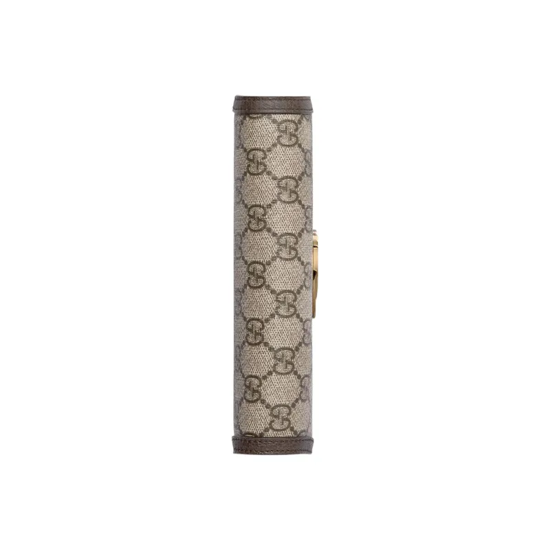GUCCI Blondie Canvas With Leather Shoulder Bag Crossbody Bag Wallets Regular Women's Beige And Ebony-5