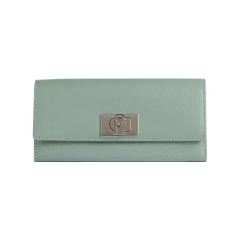 Furla 1927 Collection Leather Wallet Women's Green