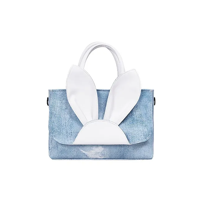 REBIRTH Canvas Rabbit Bag Canvas Bag Handbag Tote Large Size Women's Hi Bunny-6
