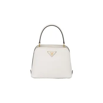 PRADA Matinée Leather Shoulder Bag Crossbody Bag Handbag Women's White