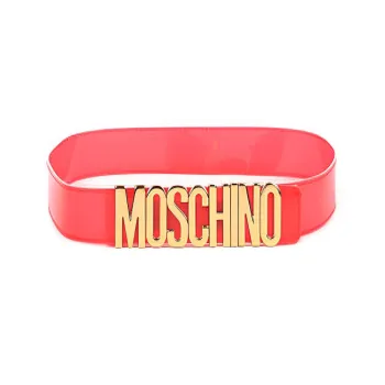 MOSCHINO Leather Belts Women's Red