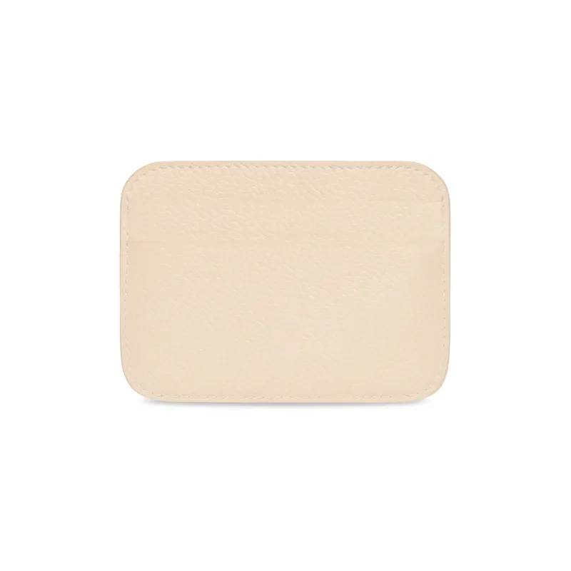 Balenciaga Cow Leather Card Holder Mini Women's Beige-1