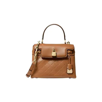 MICHAEL KORS Gramercy Leather Lockhead Bag Handbag Crossbody Bag Regular Women's Brown