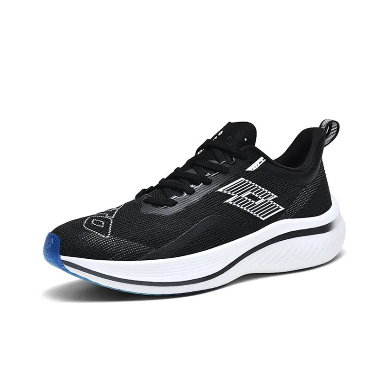 LOTTO Diamond Cushioning Anti Slip And Wear Resistant Low Top Carbon Plate Training Running Shoes Women's Black White-1