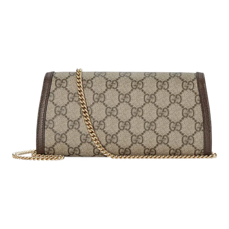 GUCCI Blondie Canvas With Leather Shoulder Bag Crossbody Bag Wallets Regular Women's Beige And Ebony-3