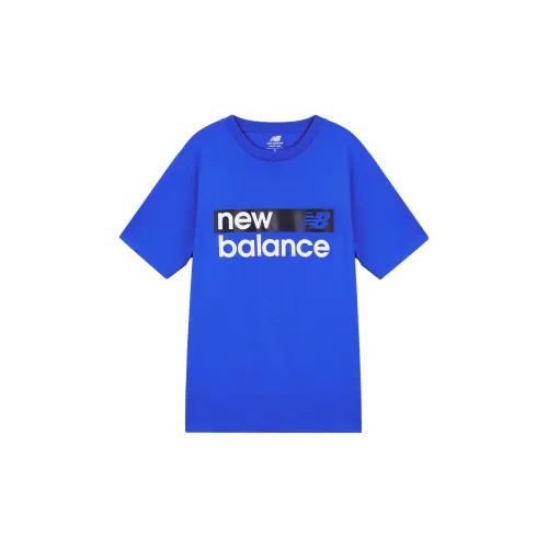 New Balance Tenacity Graphic T-Shirts Men Blue