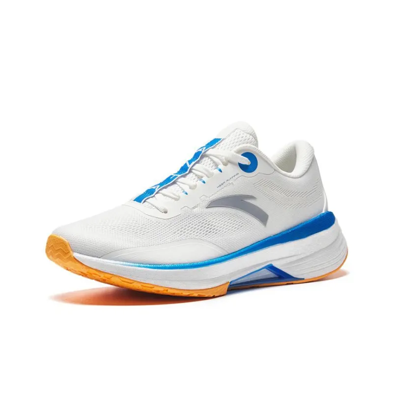 Anta Anti-Slip Wear-Resistant Low-Top Nitrogen Technology Running Shoes Men's White-1