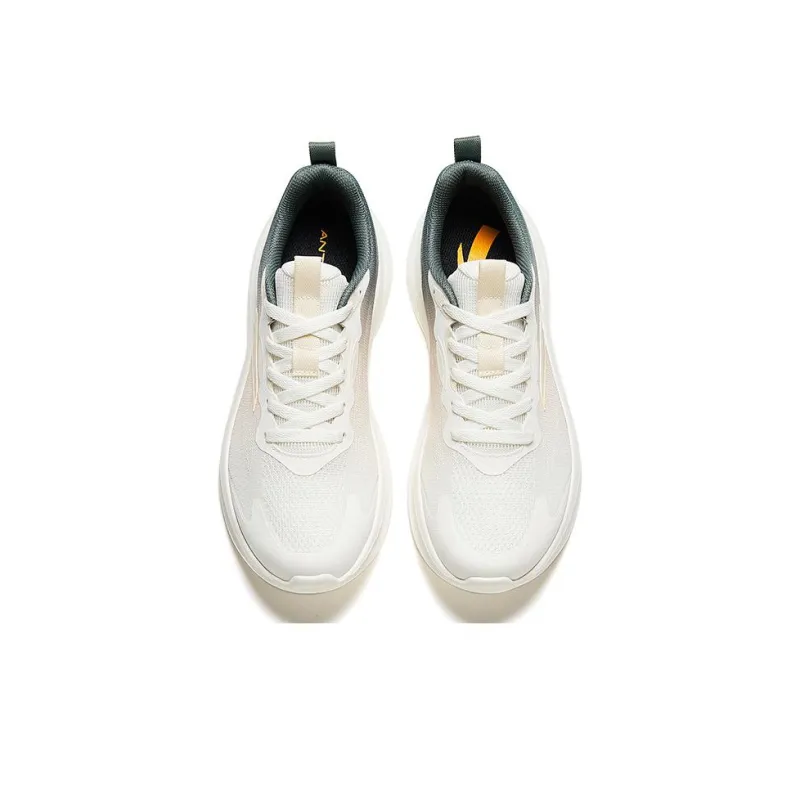 Anta Lingyun Anti Slip And Wear Resistant Lightweight Low Top Sprint Running Shoes Men's White Gray-2