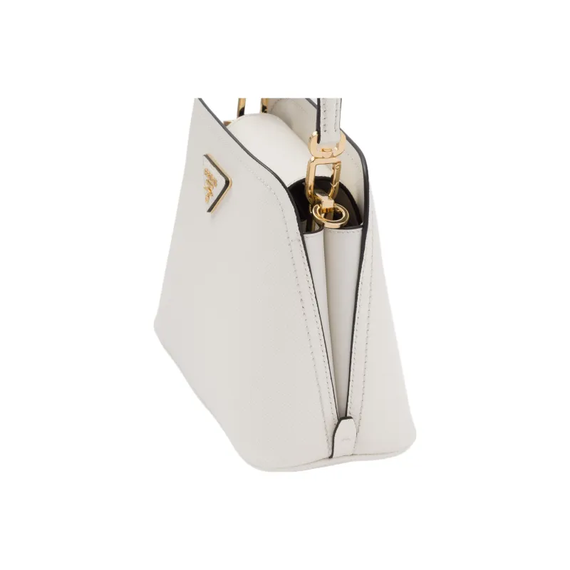 PRADA Matinée Leather Shoulder Bag Crossbody Bag Handbag Women's White-4