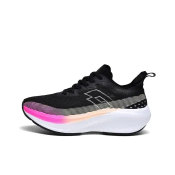 LOTTO Frozen PRO Cushioning Wear-Resistant Low-Top Carbon Plate Training Running Shoes Women's Black