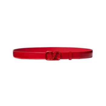 Valentino Leather Belts Women's Rouge Red