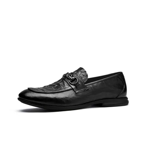 Hautton Jeans Dress Shoes Men Low-Top