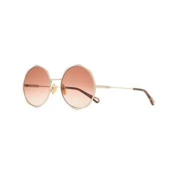 Chloé Logo engraved Round frame Sunglasses