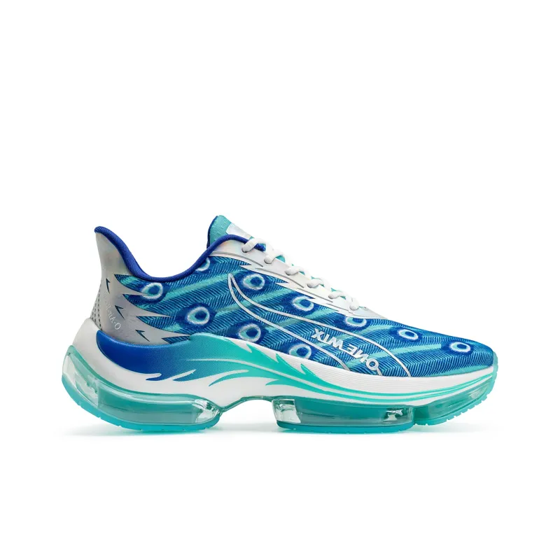 ONEMIX Fire Phoenix Low Top Running Shoes Unisex Peacock Blue-2