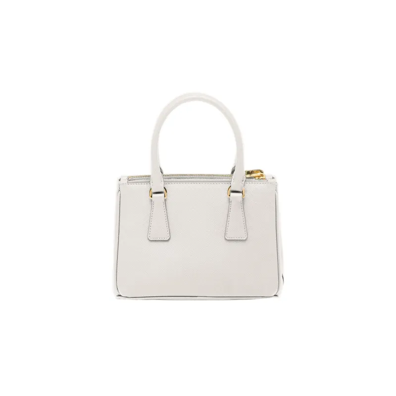 PRADA Galleria Killer Bag Leather Shoulder Bag Crossbody Bag Handbag Mini Women's White-1