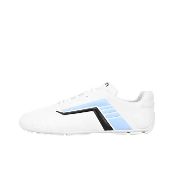PRADA Rev Lace Up Sneakers 'White Blue' Women's