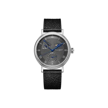 Sea Gull Automatic Mechanical Movement Genuine Leather Strap Watch Men's Watches Black Dial