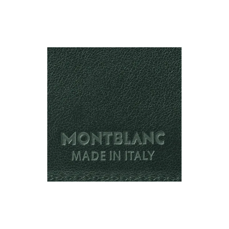 MONTBLANC Cow Leather Wallet Men's British Green-4