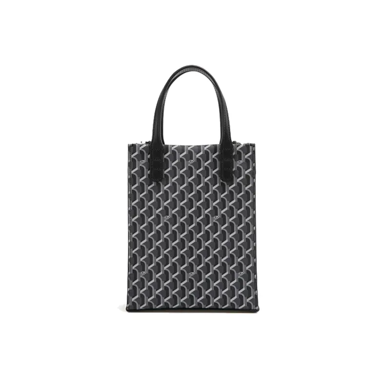 ROSA.K PVC Tote Bag, Shopping Bag, Shoulder Bag, Crossbody Bag, Handbag Small Size Unisex Black-3