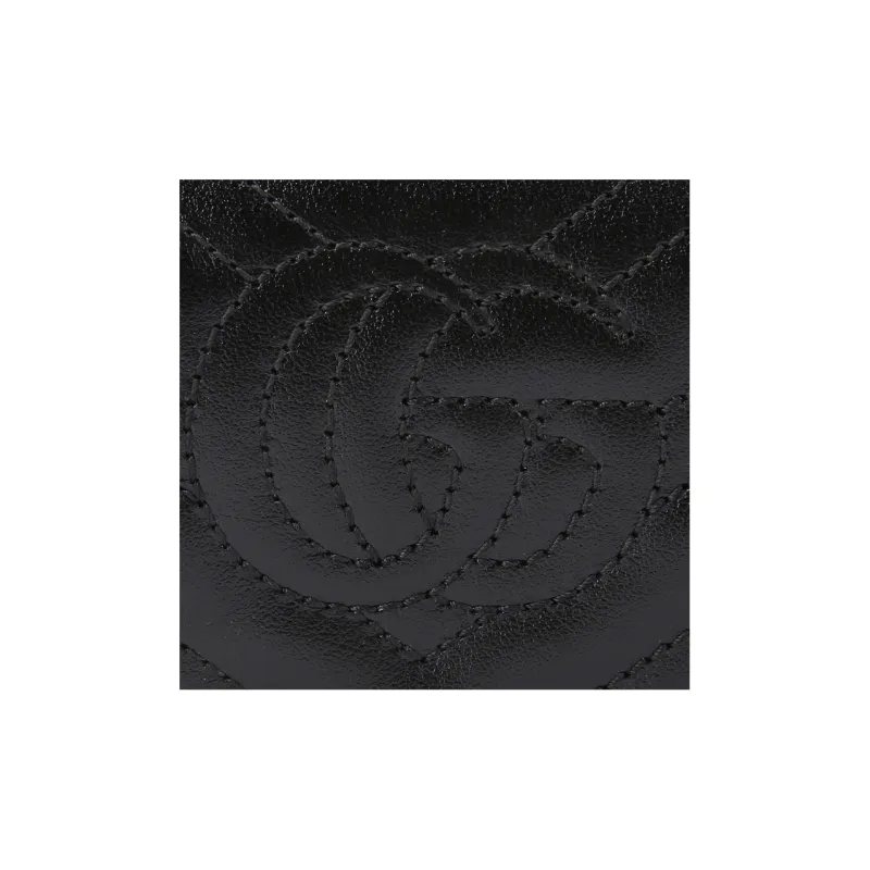 GUCCI GG Marmont Quilted Leather Shoulder Bag, Crossbody Bag Women's Black-4