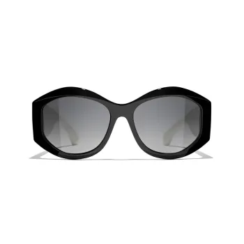 CHANEL Sunglasses Women's Black