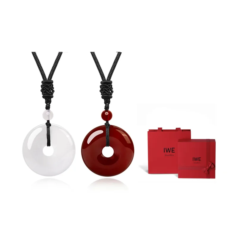 IWE Chalcedony Agate Necklaces Unisex-10