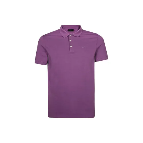 EMPORIO ARMANI Polo Shirts Men Purple