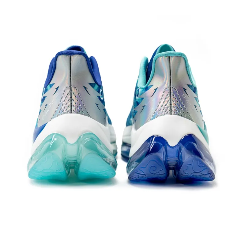 ONEMIX Fire Phoenix Low Top Running Shoes Unisex Peacock Blue-4