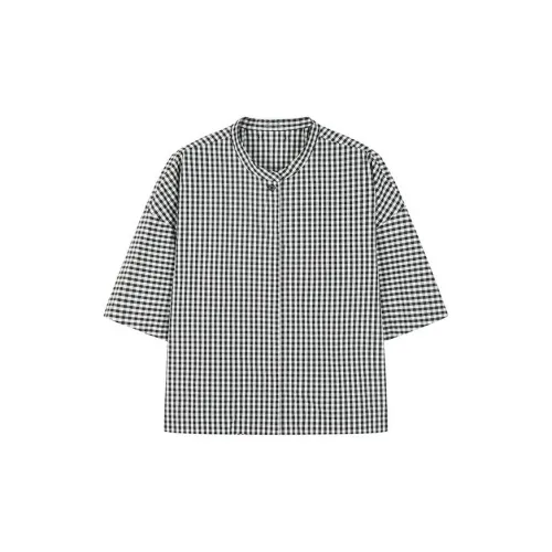 MUJI Shirts Women's Black Check