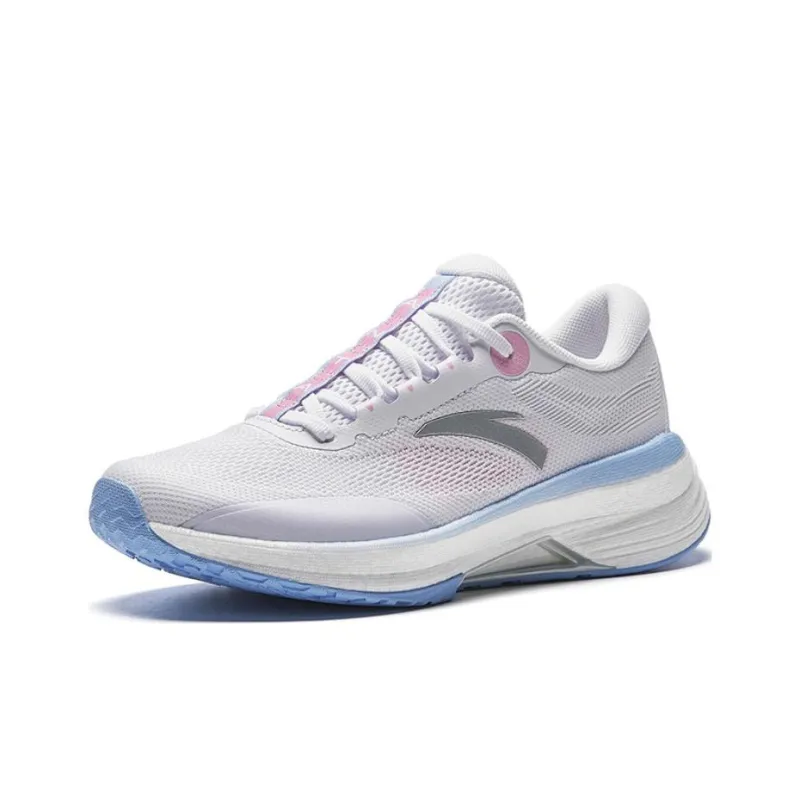 Anta Anti Slip And Wear Resistant Lightweight Low Top Running Shoes Women's Blue Pink-1