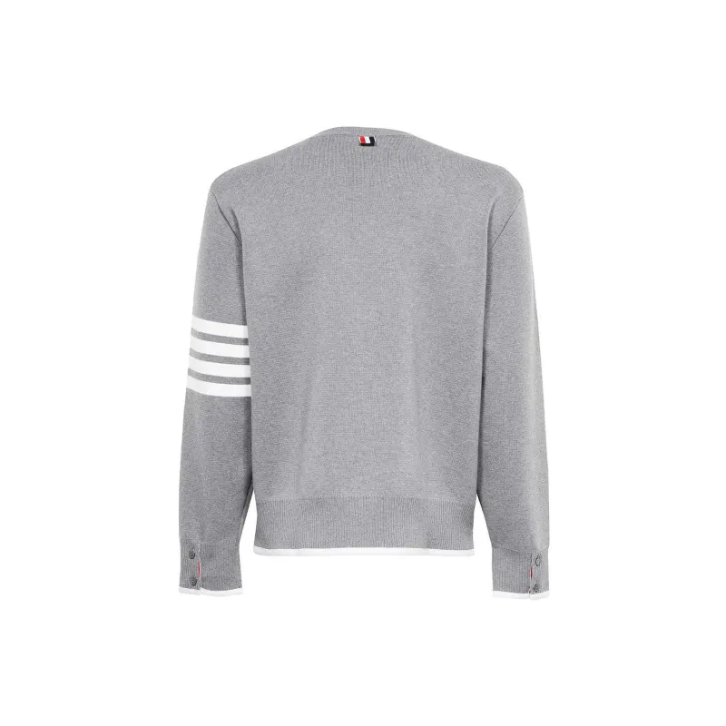 THOM BROWNE 4 Bar Striped Crewneck Jumper-1