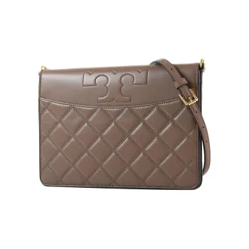 TORY BURCH Sheepskin Portable Crossbody Bag, Shoulder Bag Women's Taupe