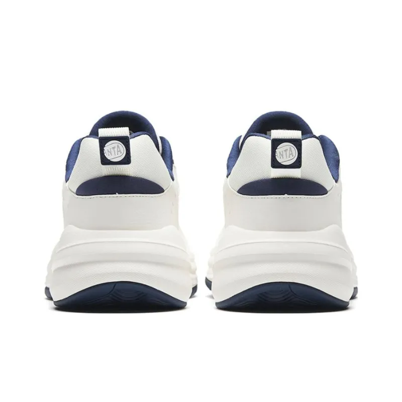 Anta ACE Anti-Slip Wear-Resistant Low-Top Sports Casual Shoes Men's White Dark Blue-3