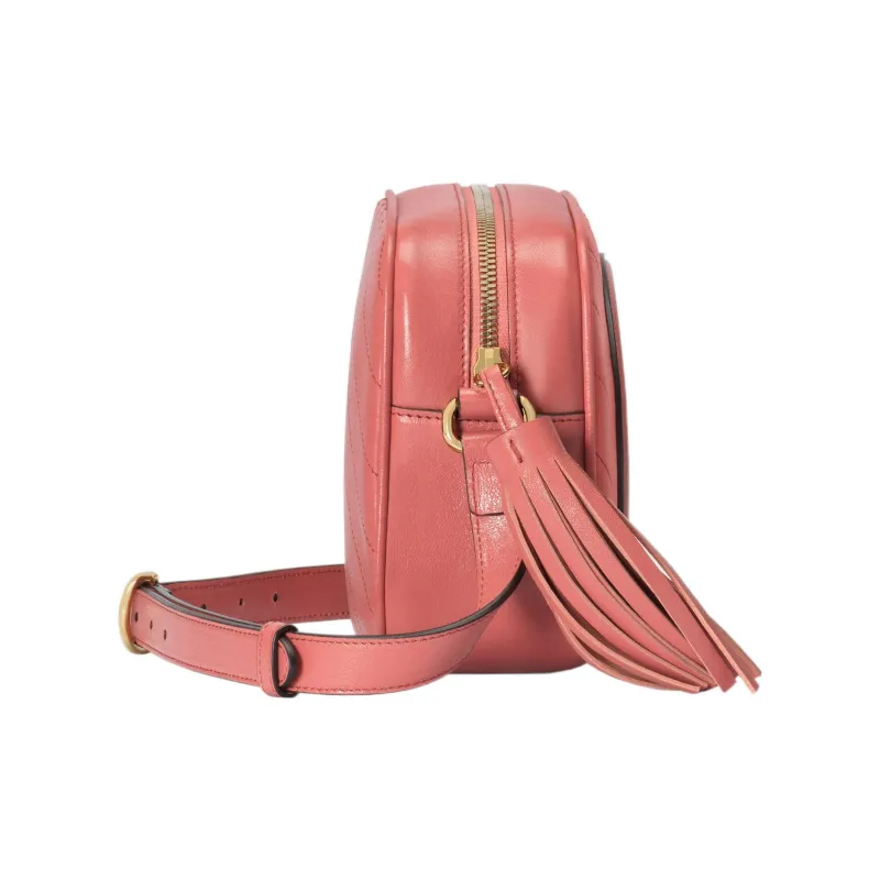 GUCCI Leather Crossbody Bag Shoulder Bag Women's Pink-3