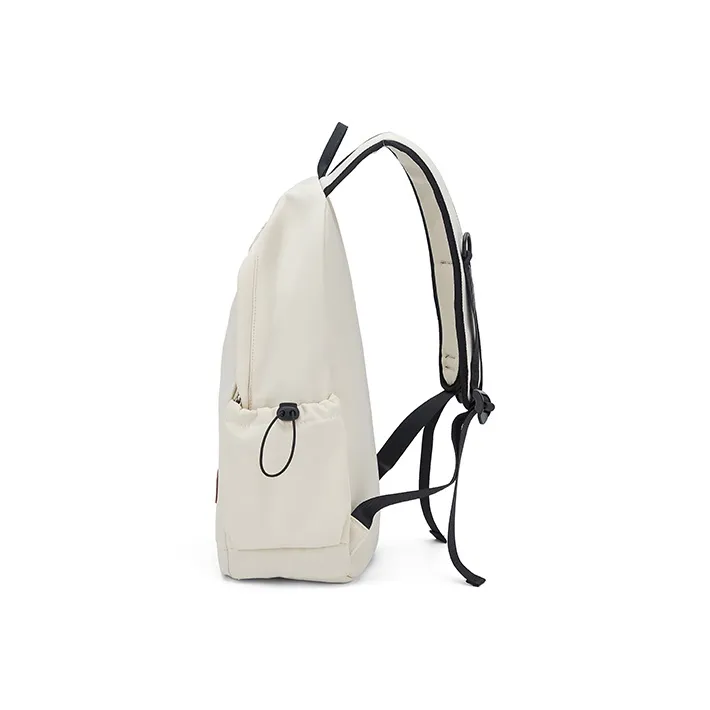 KEYSTREET Fabric Backpack Regular Unisex Ecru/Black-2