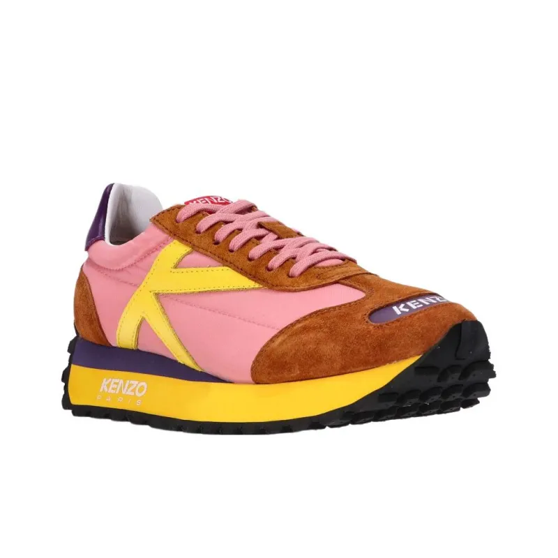 KENZO Takayama Kenji Slip-Resistant Low-Top Sports Casual Shoes Women's Pink Brown Yellow-2