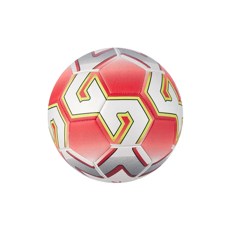 Reebok Size 5 Ball Soccer PVC Machine Stitched Soccer Ball Unisex White Red-2