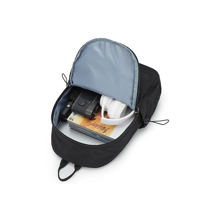 KEYSTREET Fabric Backpack Regular Unisex Ecru/Black-10