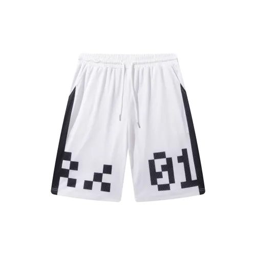 FireMonkey Basketball Shorts Unisex Black/White