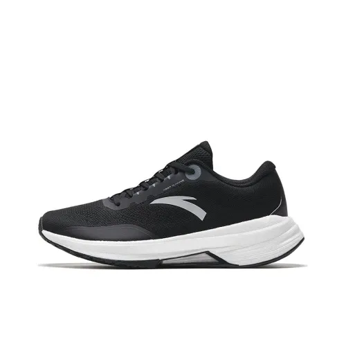 Anta Anti Slip And Wear Resistant Breathable Low Top Running Shoes Men's Black