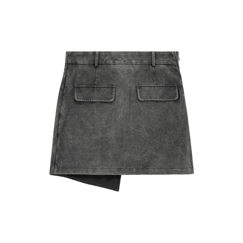 NO ONE ELSE Denim Short Skirts Women's Black-1