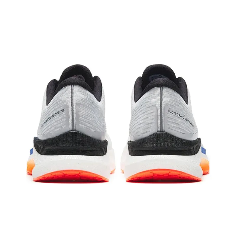 Anta Cushioned Slip Resistant Abrasion Resistant Low Top Casual Running Shoes Men's White Black-3